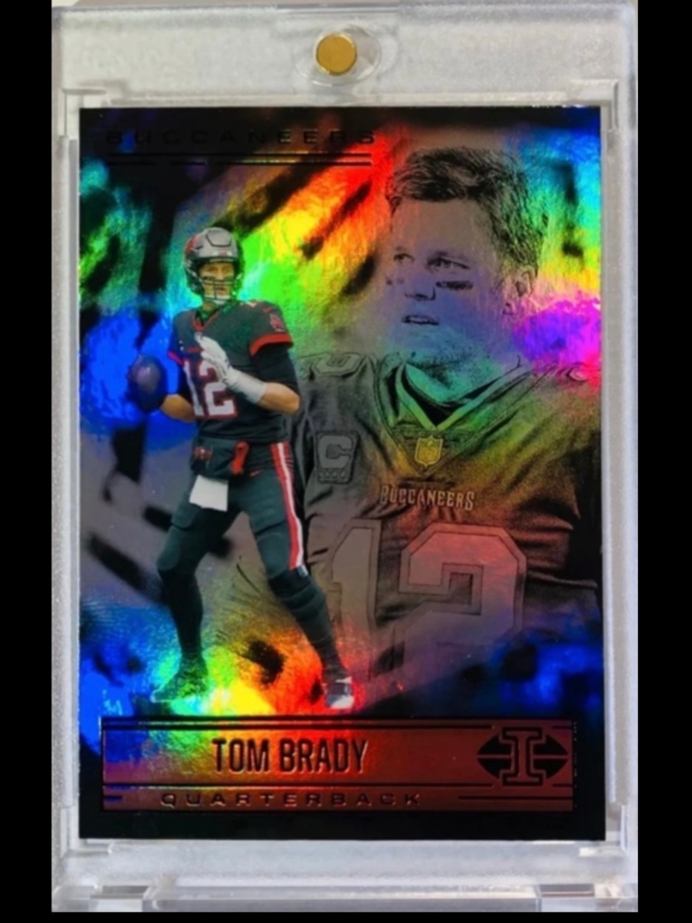 Tom Brady Rainbow Foil Refractor Panini Football Card